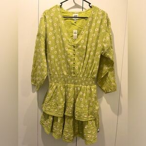 NWT - Aerie - 100% Cotton dress, knee length, size - Small, 3/4 length sleeves